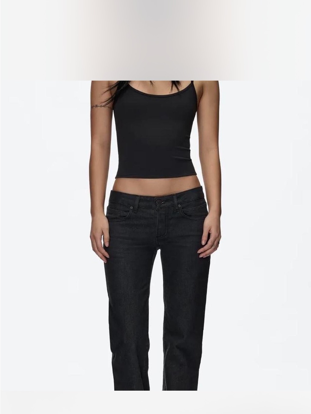 Tank air Tulip Bootcut Jeans in Coal